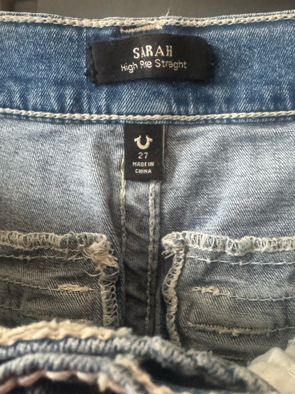 TRUE RELIGION SARAH HIGH RISE CARPENTER JEANS SIZE 27 - Picture 7 of 7